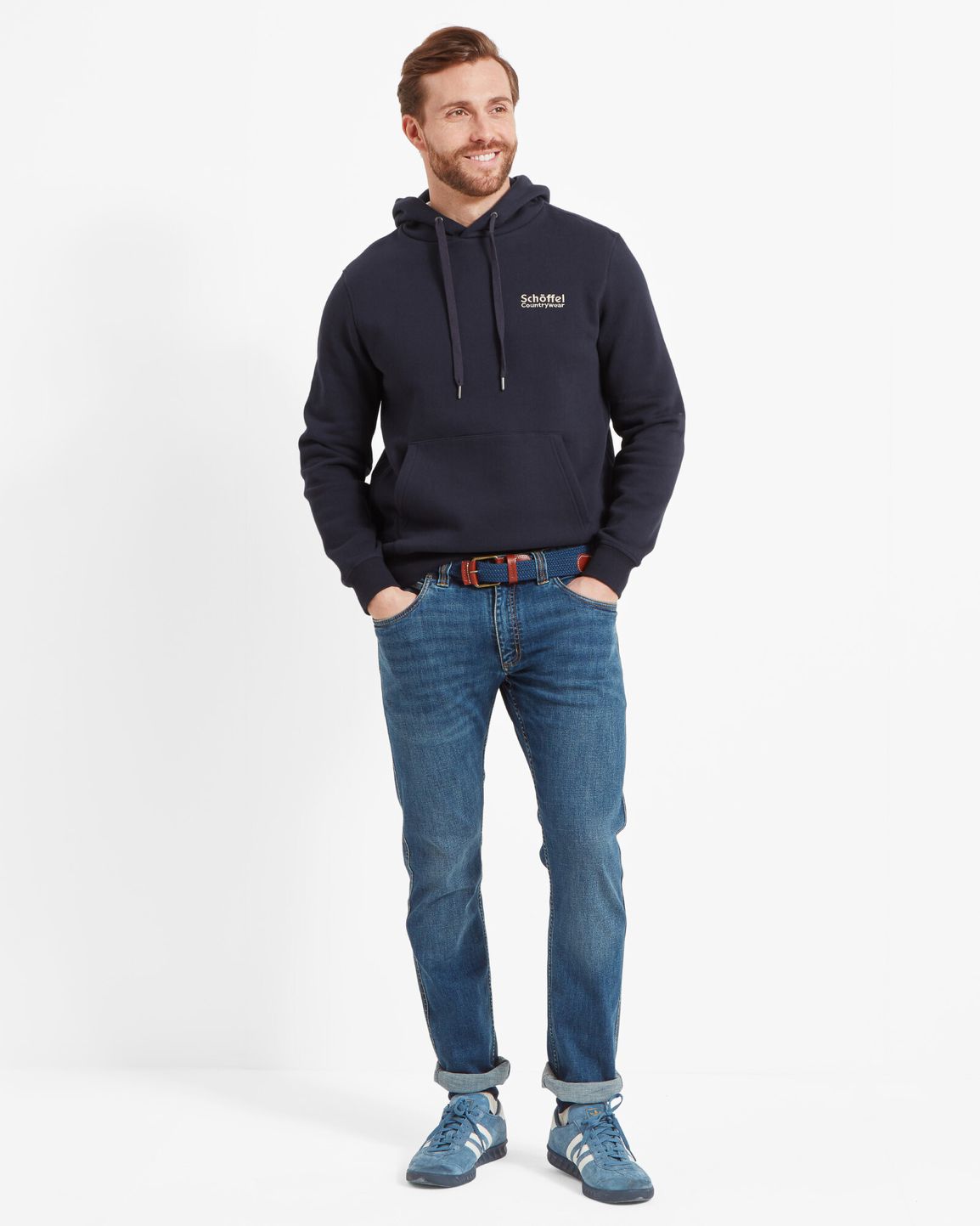Pentire Heritage Hoodie Navy