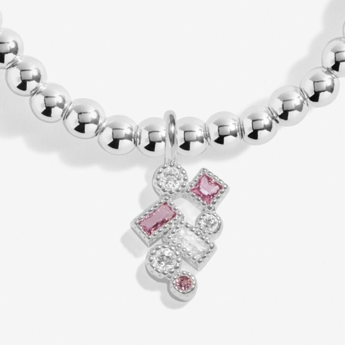 A Little 'Happiest Of Birthdays' Bracelet in Silver Plating