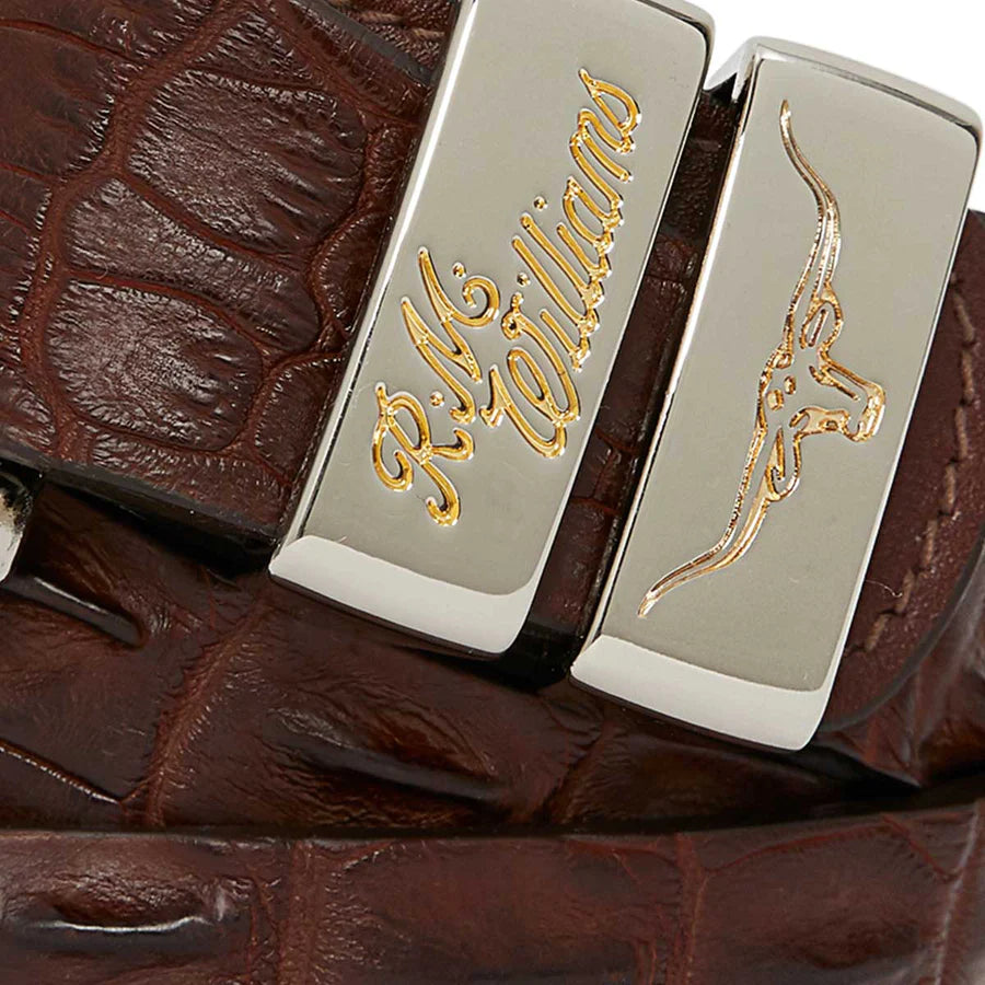 Saltwater Crocodile Belt - Mens 1.5” Tan