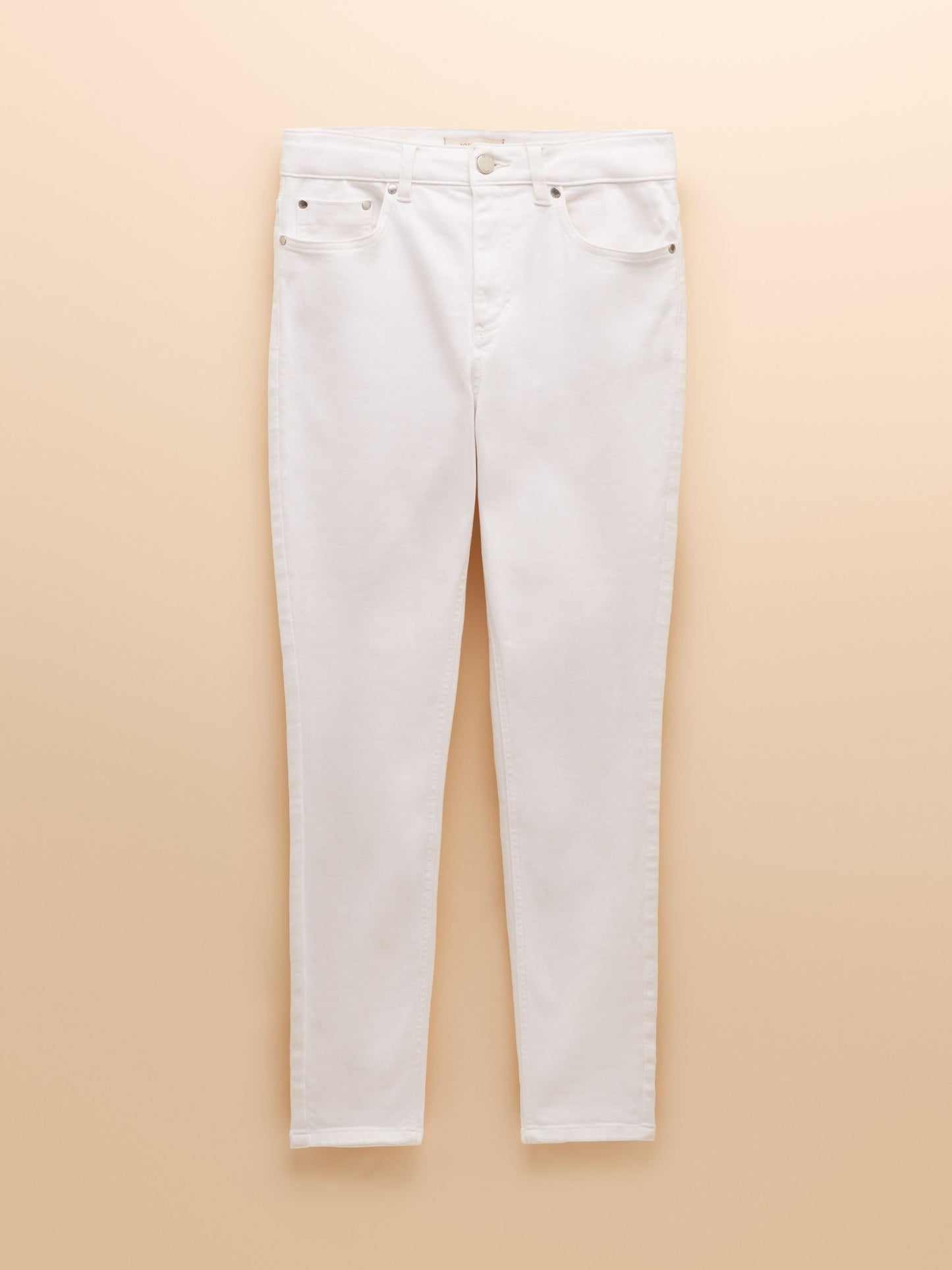 White Skinny Fit Mid Rise Jeans