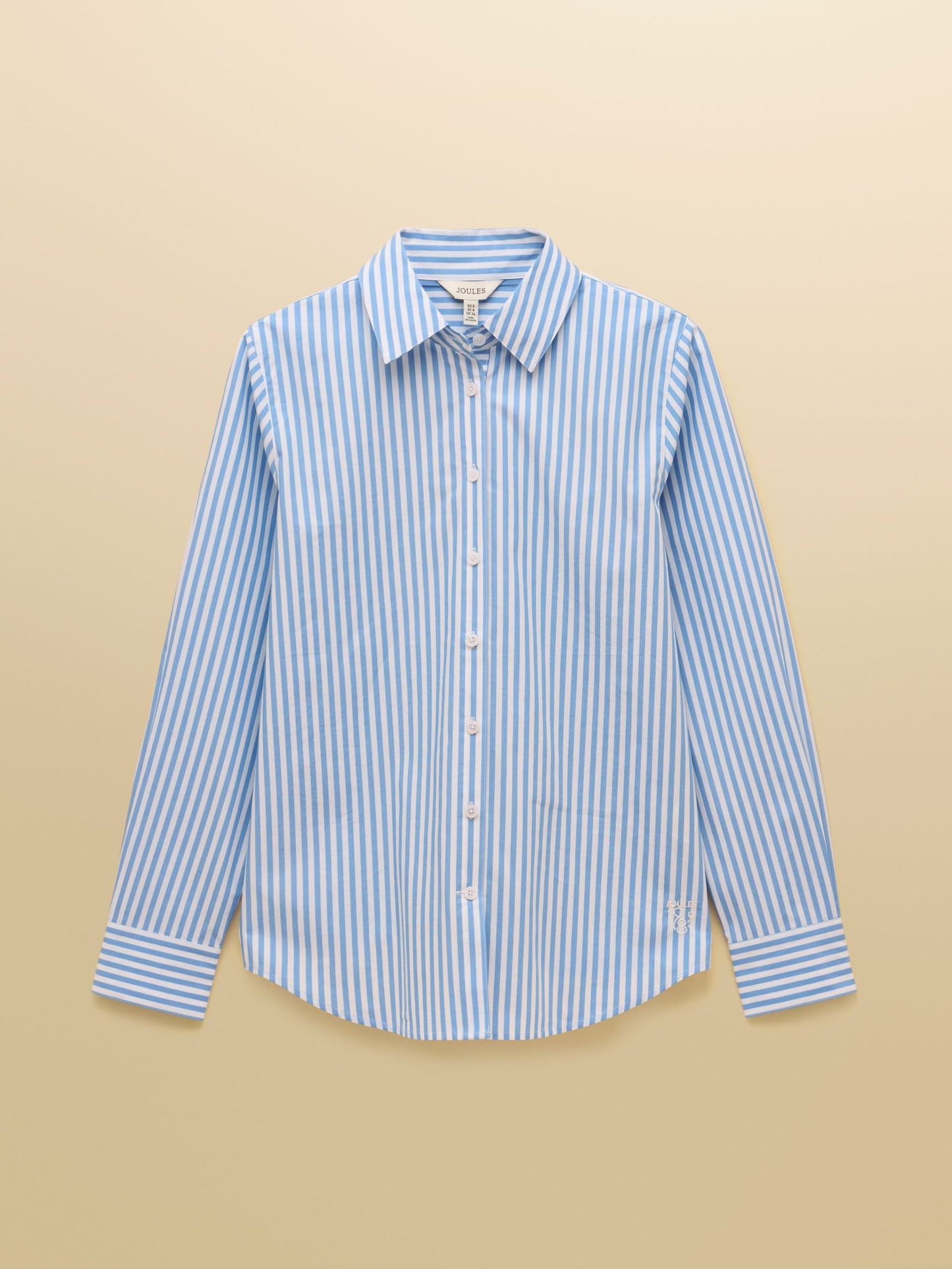 Classic Fit Blue Stripe Poplin Shirt