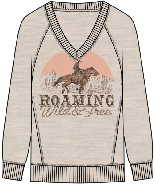 Victoria Sweatshirt - Khaki Heather