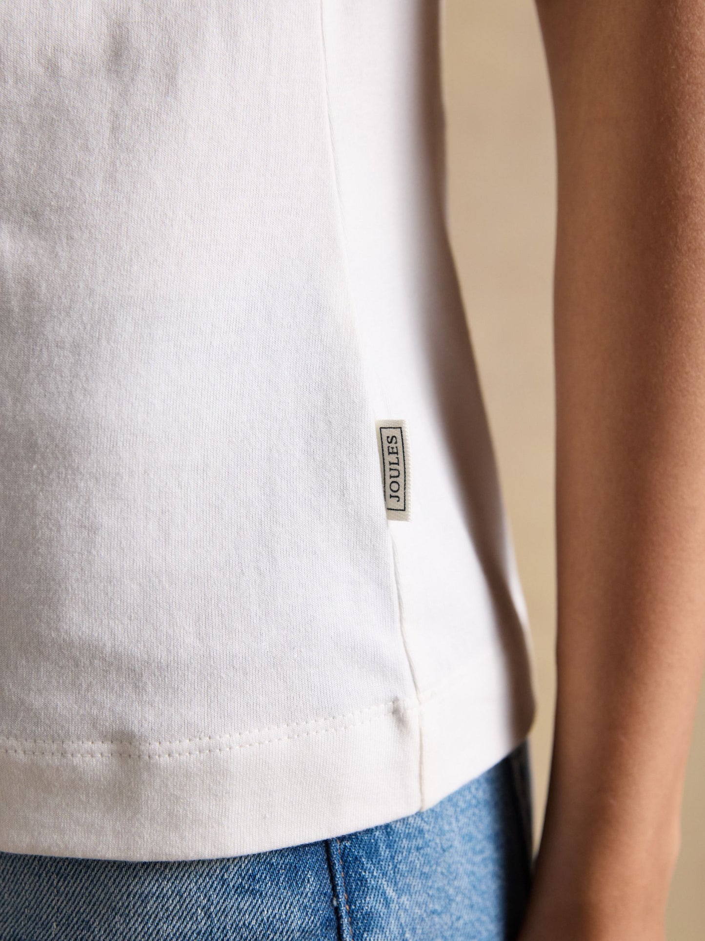 Erin Cream Short Sleeve Jersey T-Shirt