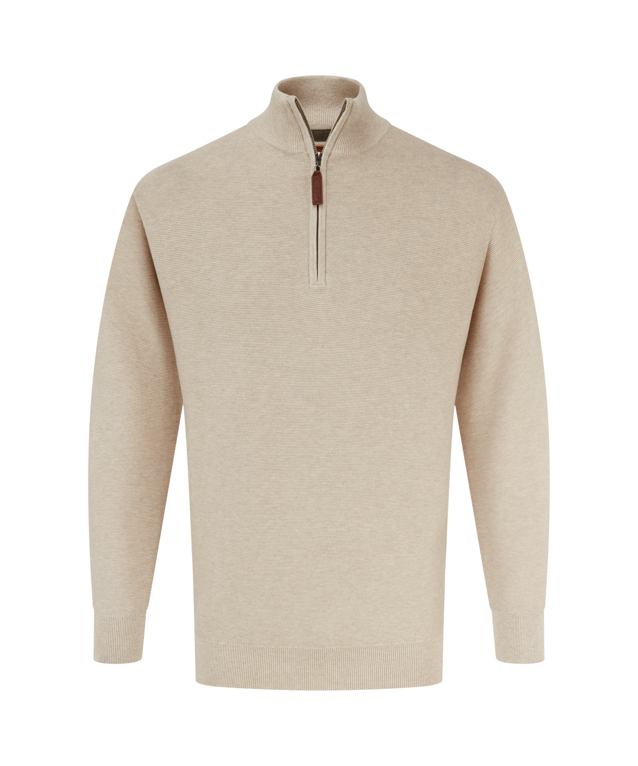 Porthleven Quarter Zip Jumper Oat