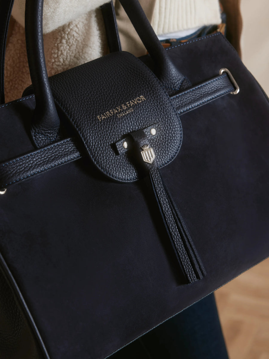 Windsor Navy Handbag