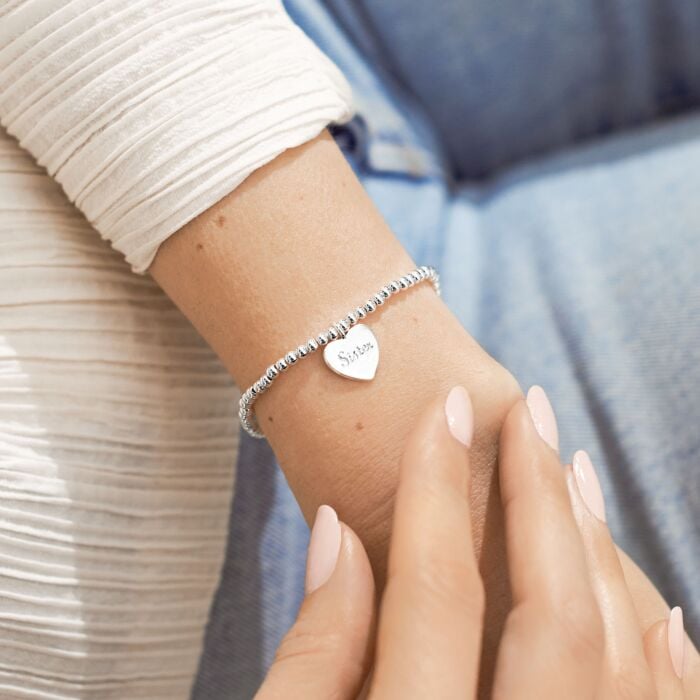 A Little 'Super Sister' Bracelet in Silver Plating