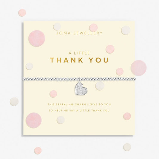 Confetti A Little 'Thank You' Bracelet In Silver Plating