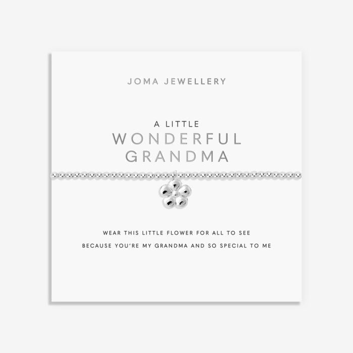 A Little 'Wonderful Grandma' Bracelet in Silver Plating