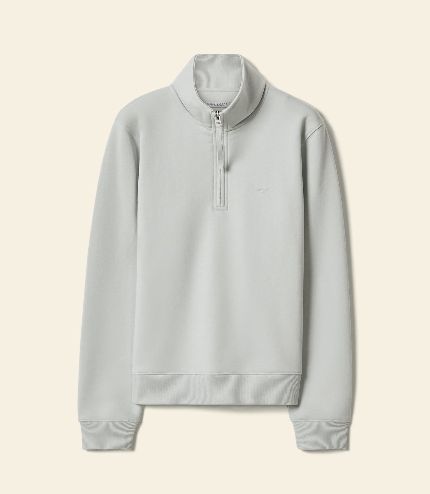 Trickett 1/4 Zip Sweatshirt Salt
