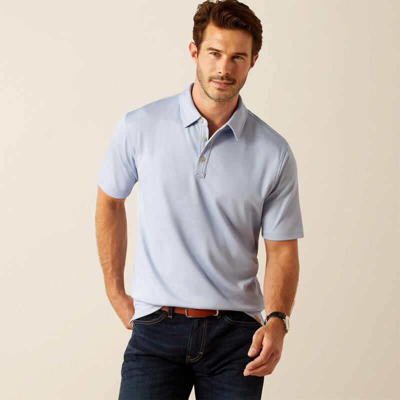 Shaldon Polo PACIFIC BLUE HEATHER