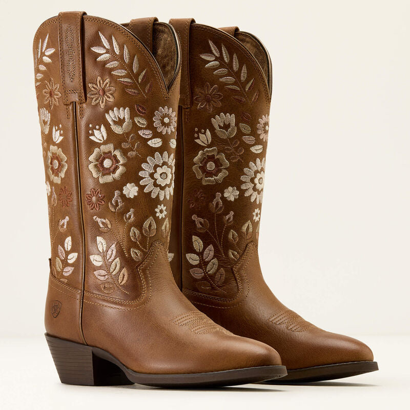 Heritage Meadow R Toe Western Boot Toasty Tan
