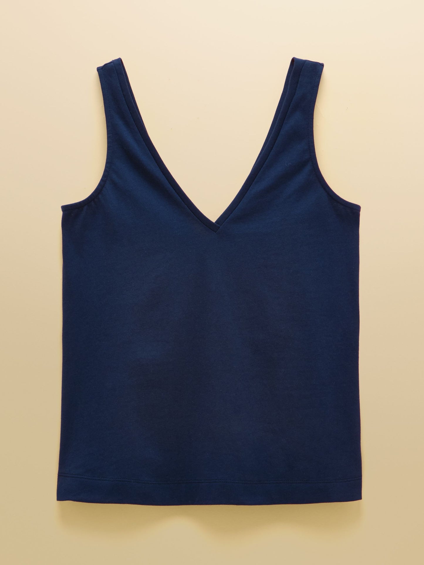 Delilah Navy V-Neck Jersey Vest Navy