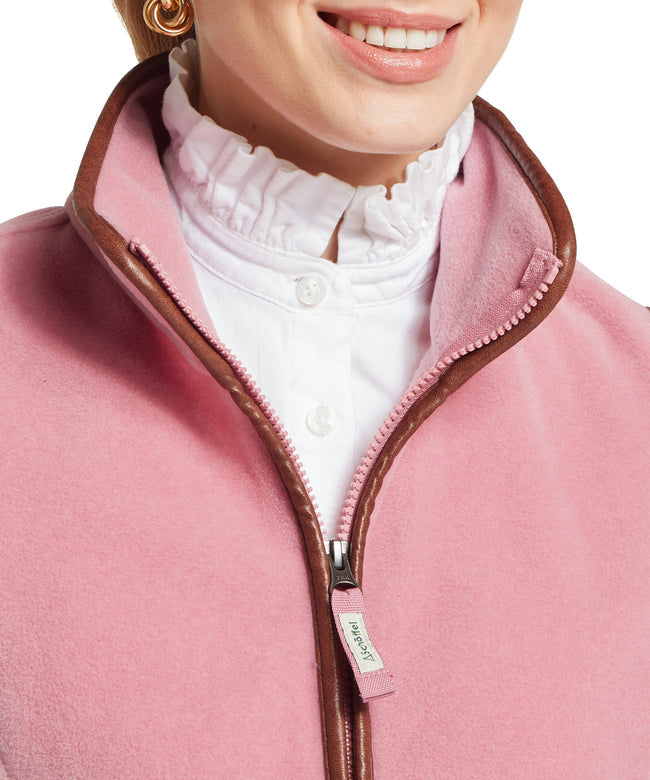 Lyndon Fleece Gilet Antique Rose