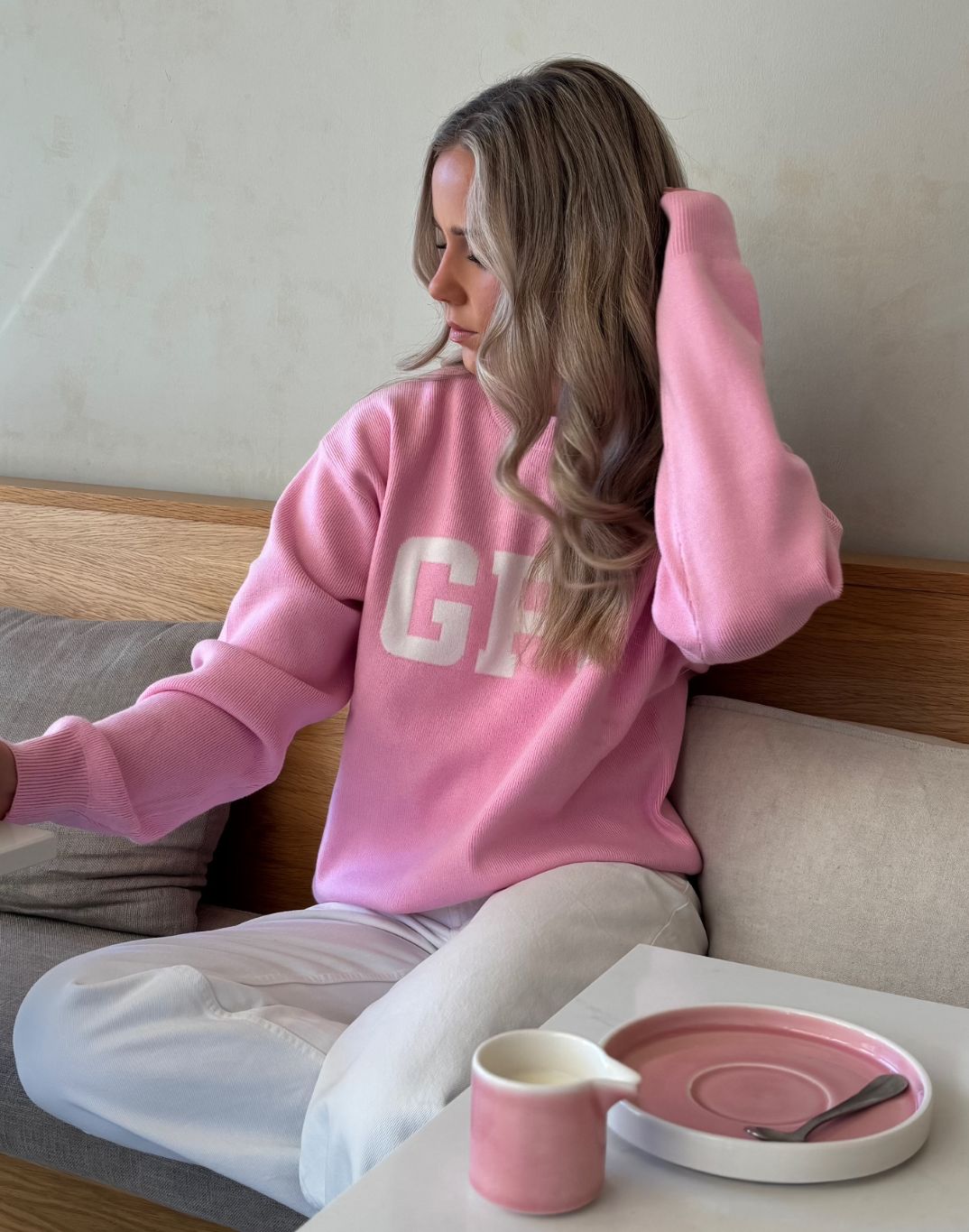 Knit Crew Pink Blossom