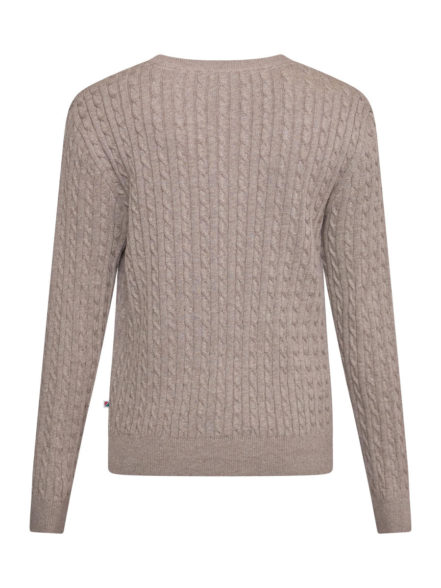 Joana Cardigan Mid Sand Melange