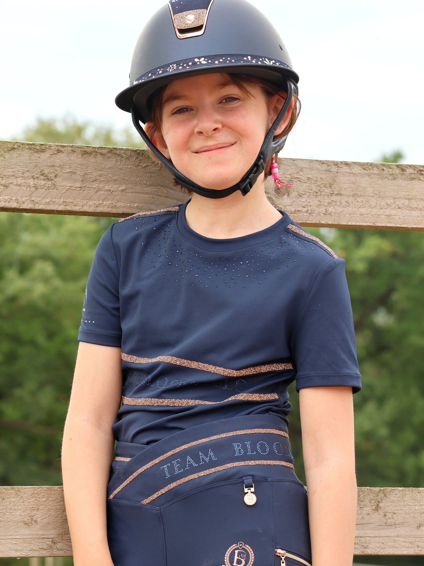 Children’s Callie Crystal T-Shirt Navy