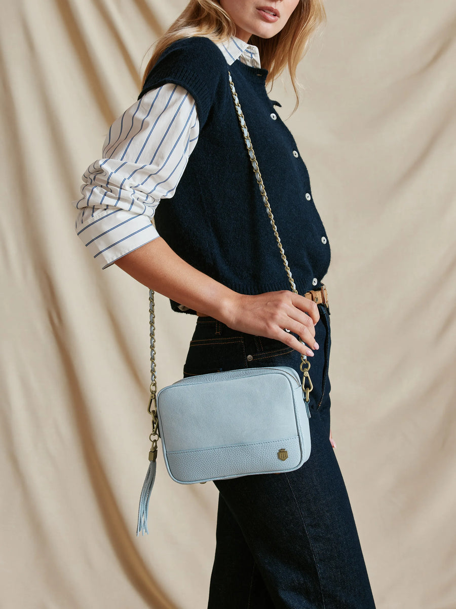 Finsbury Sky Blue Crossbody Bag