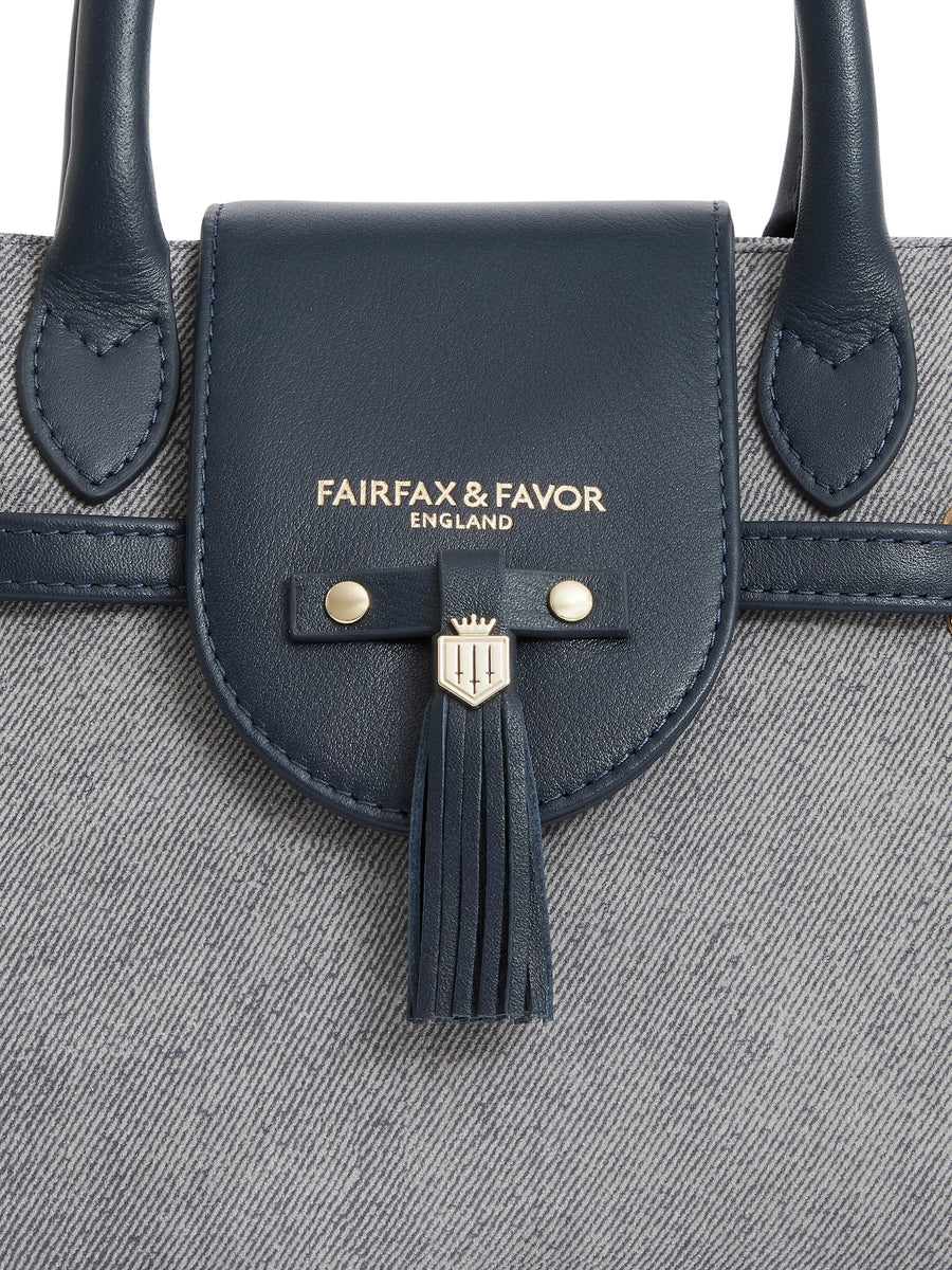 Windsor Denim Suede Mini Handbag