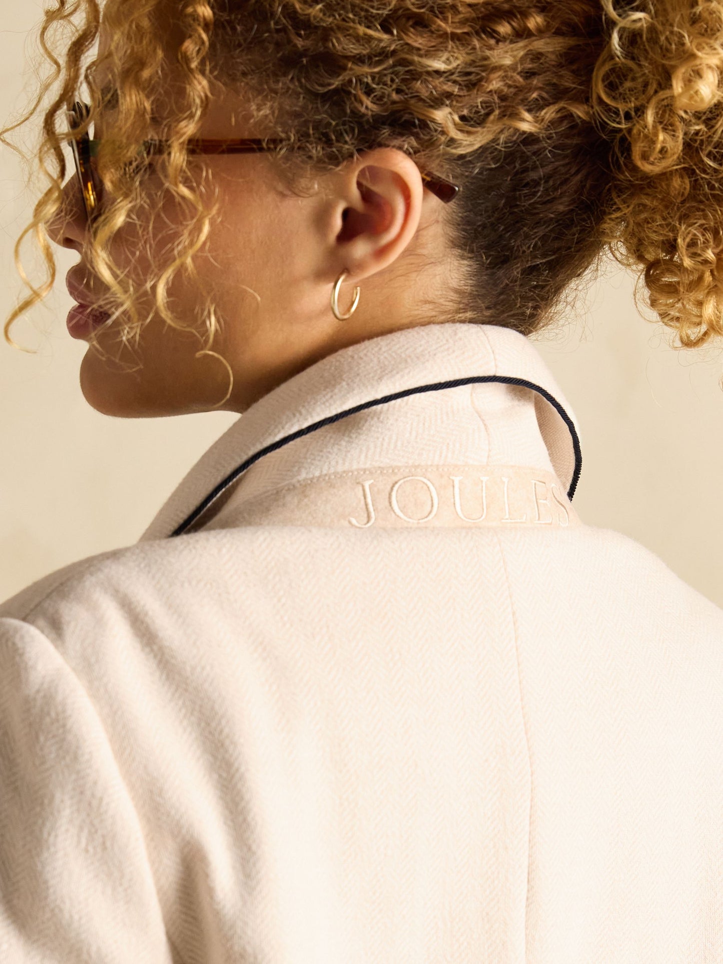 Hartley Oat Shawl Collar Blazer