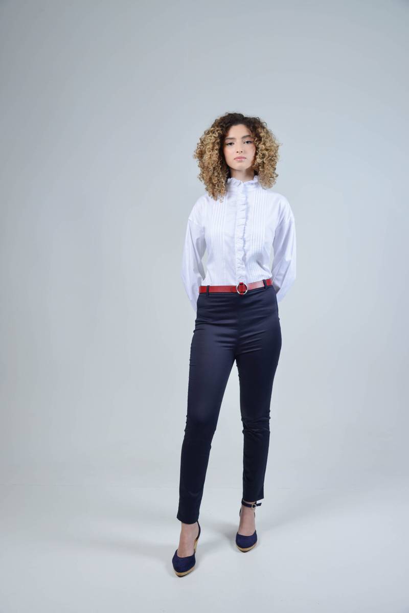 Ruby Classic Navy Cotton trousers