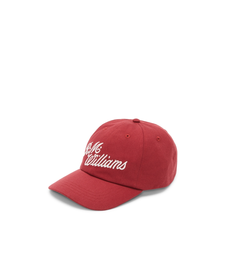 Script Cap Cotton Twill Red