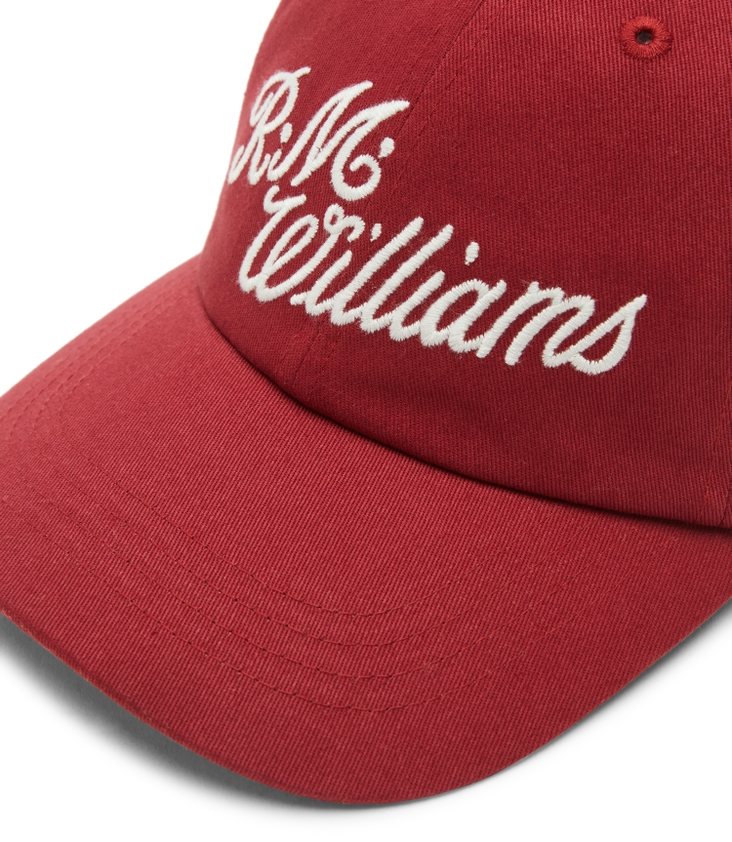 Script Cap Cotton Twill Red