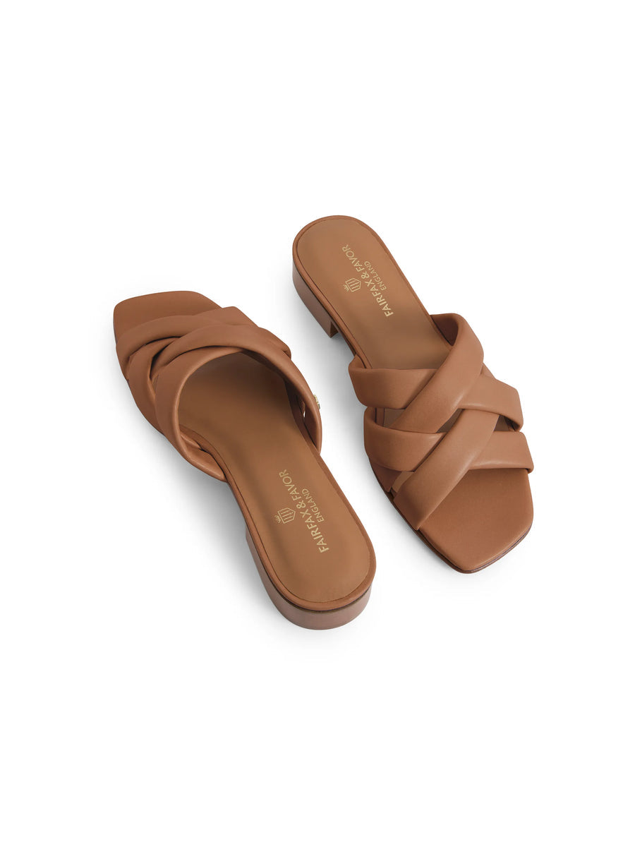 Edbury Tan Leather Sandals