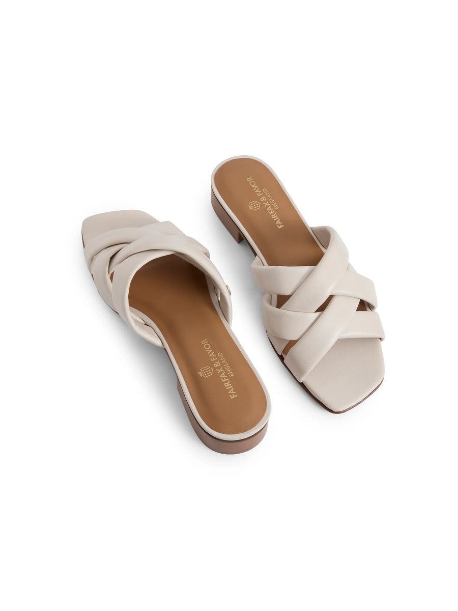 Edbury Stone Leather Sandals