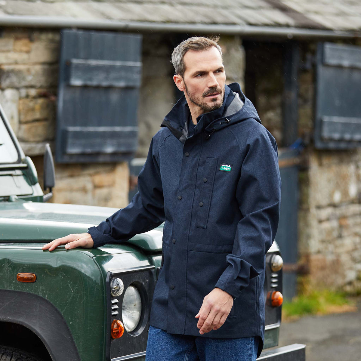 Men’s Monsoon Light Jacket Navy Marl