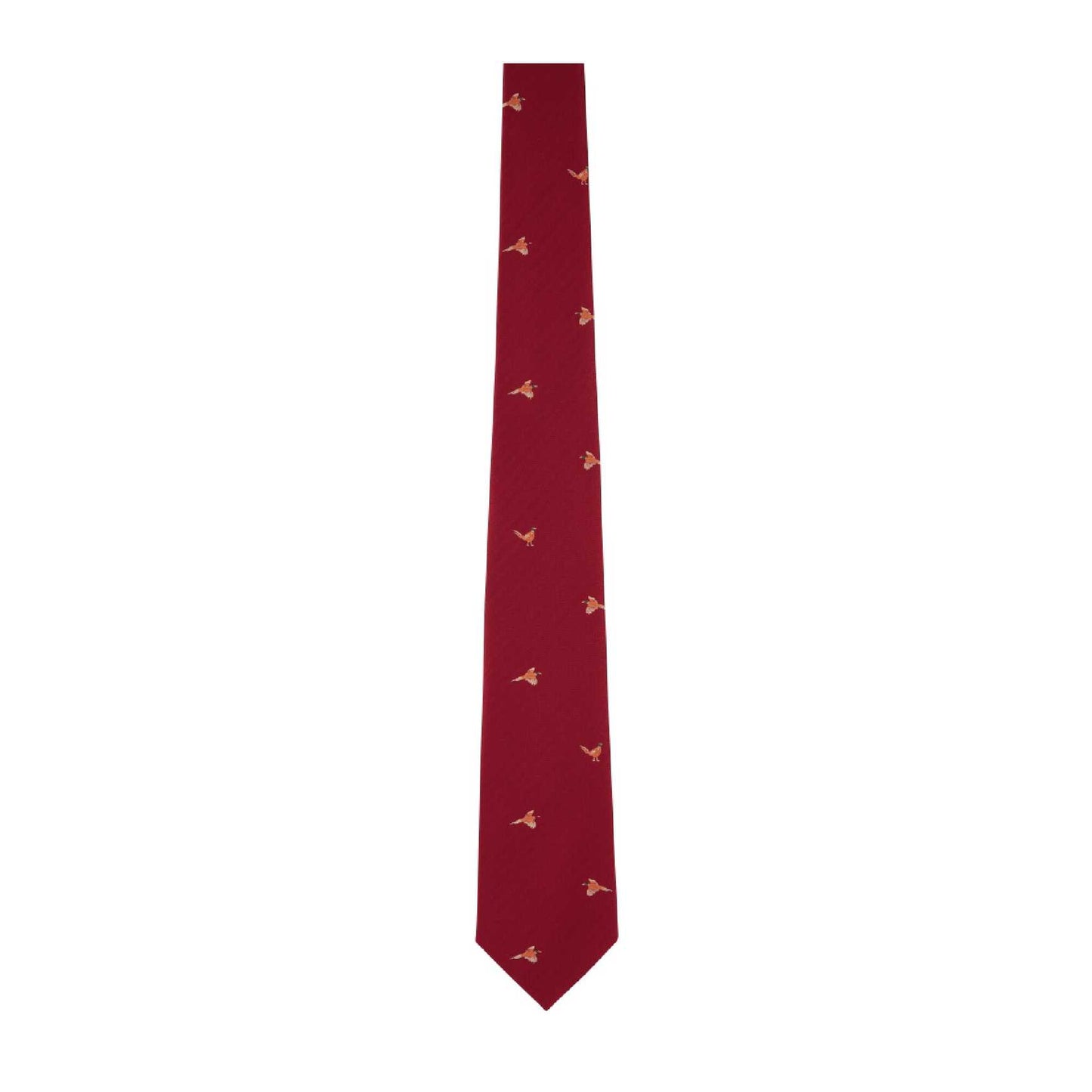 Ashford Silk Tie Chilli Pheasant
