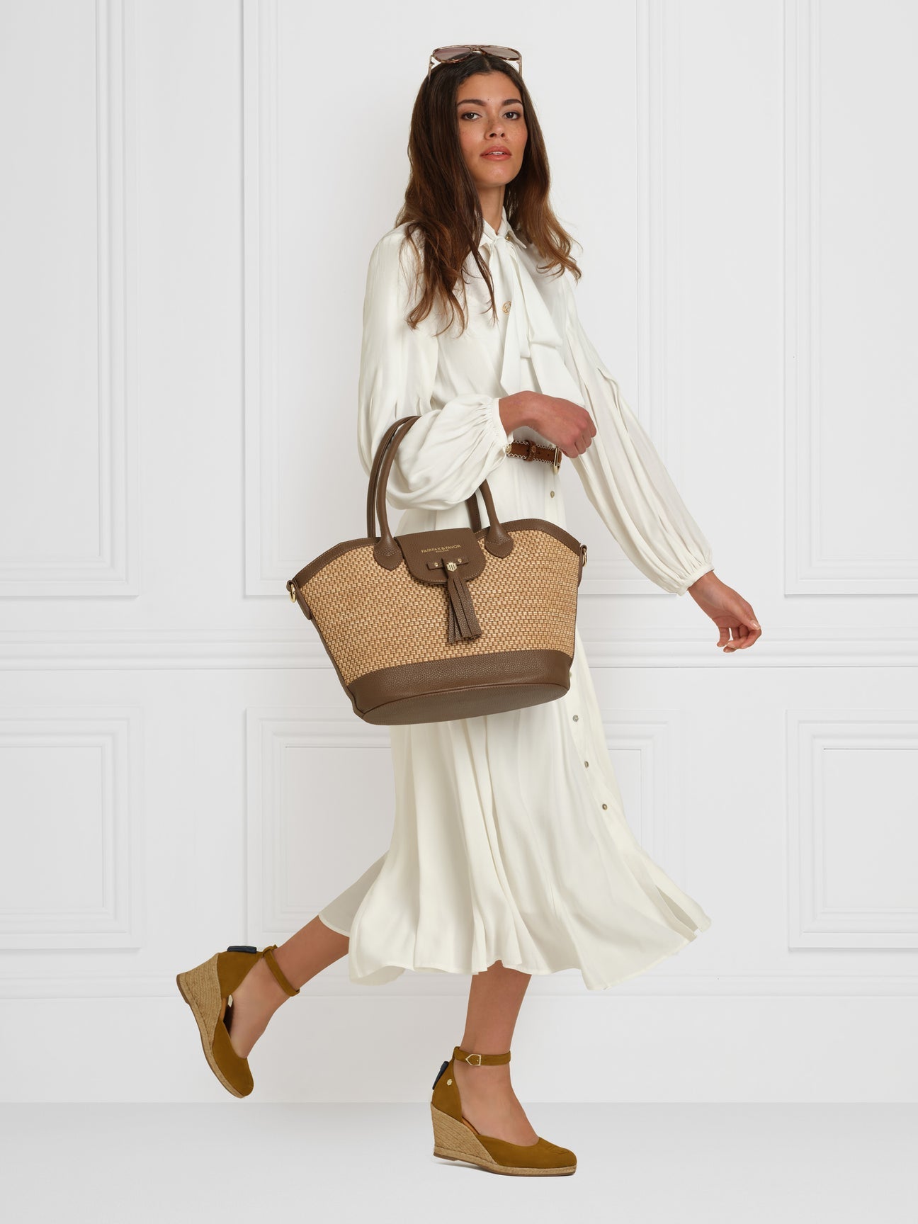 Monaco
Women's Espadrille Wedge - Tan Suede