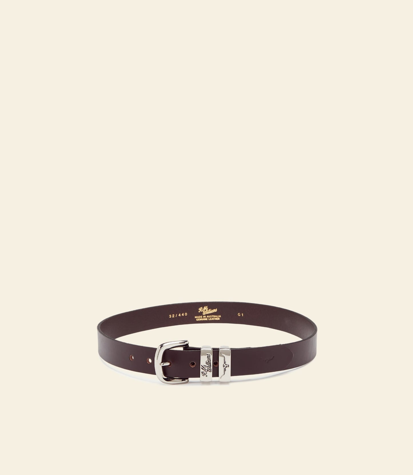Slim Drover Belt Chestnut