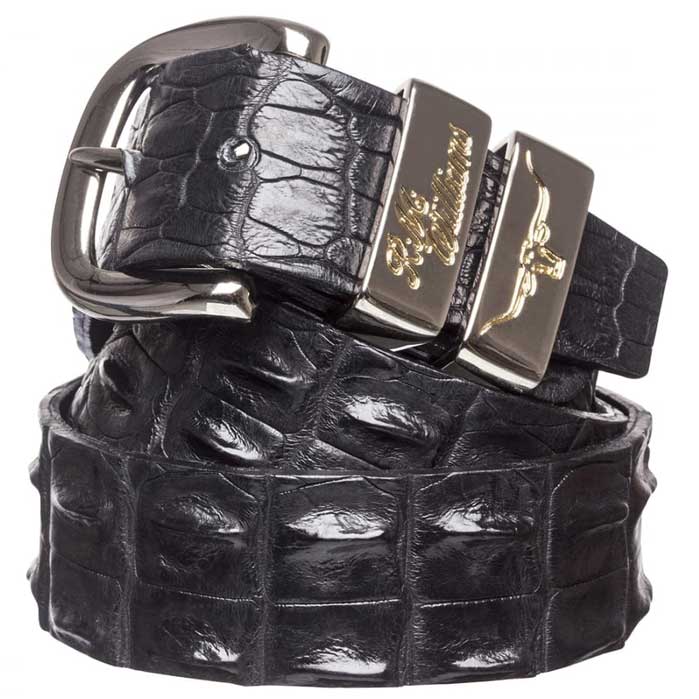 Saltwater Crocodile Belt - Mens 1.5” Black