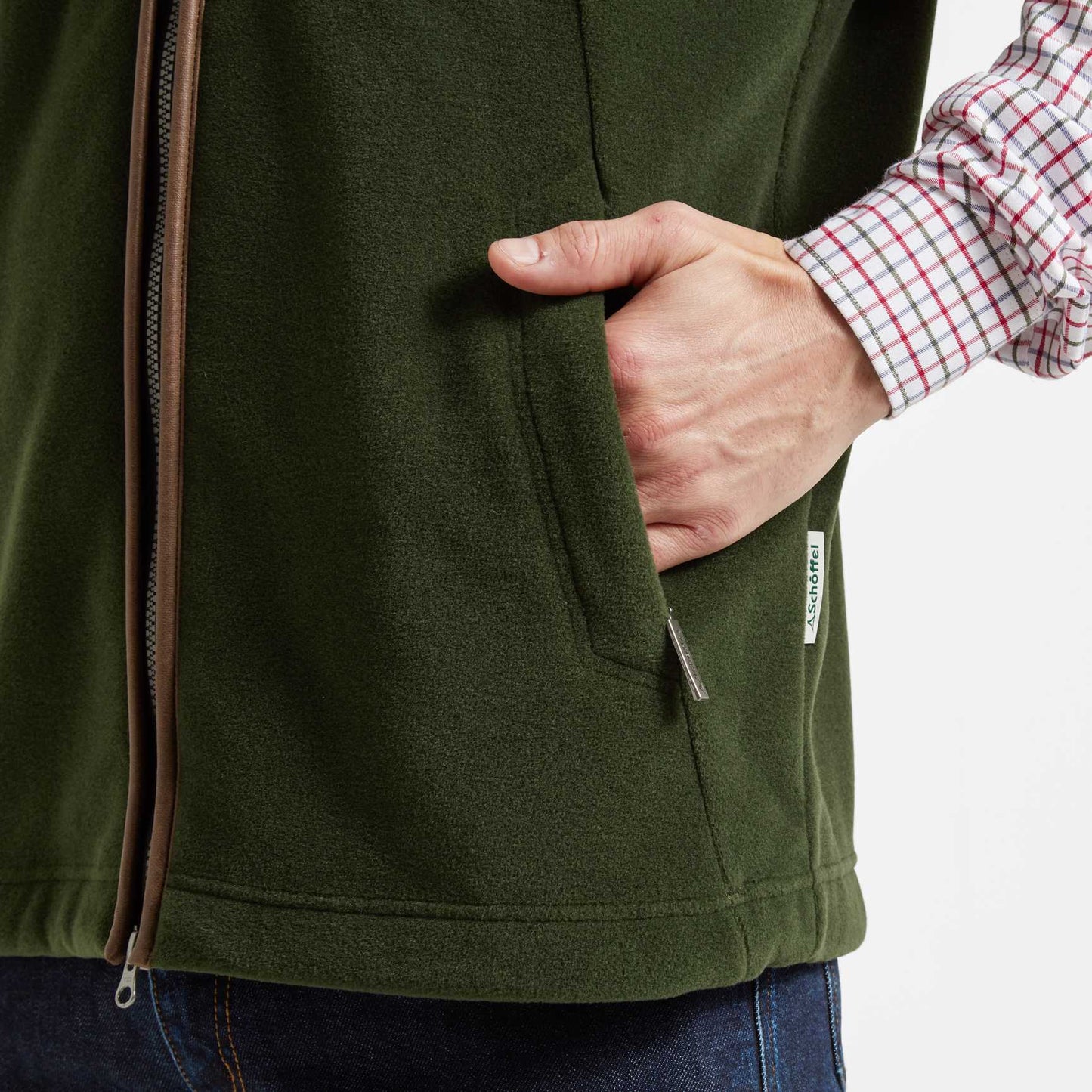 Oakham Fleece Gilet Forest