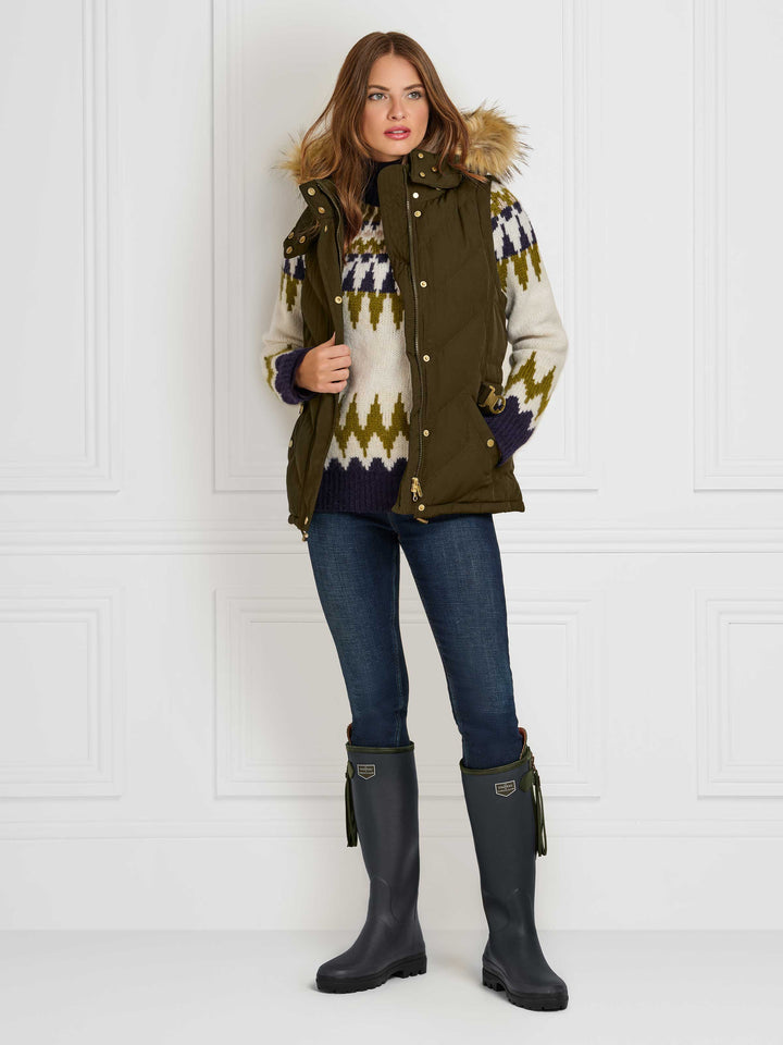 The Charlotte
Women's Padded Gilet - Khaki