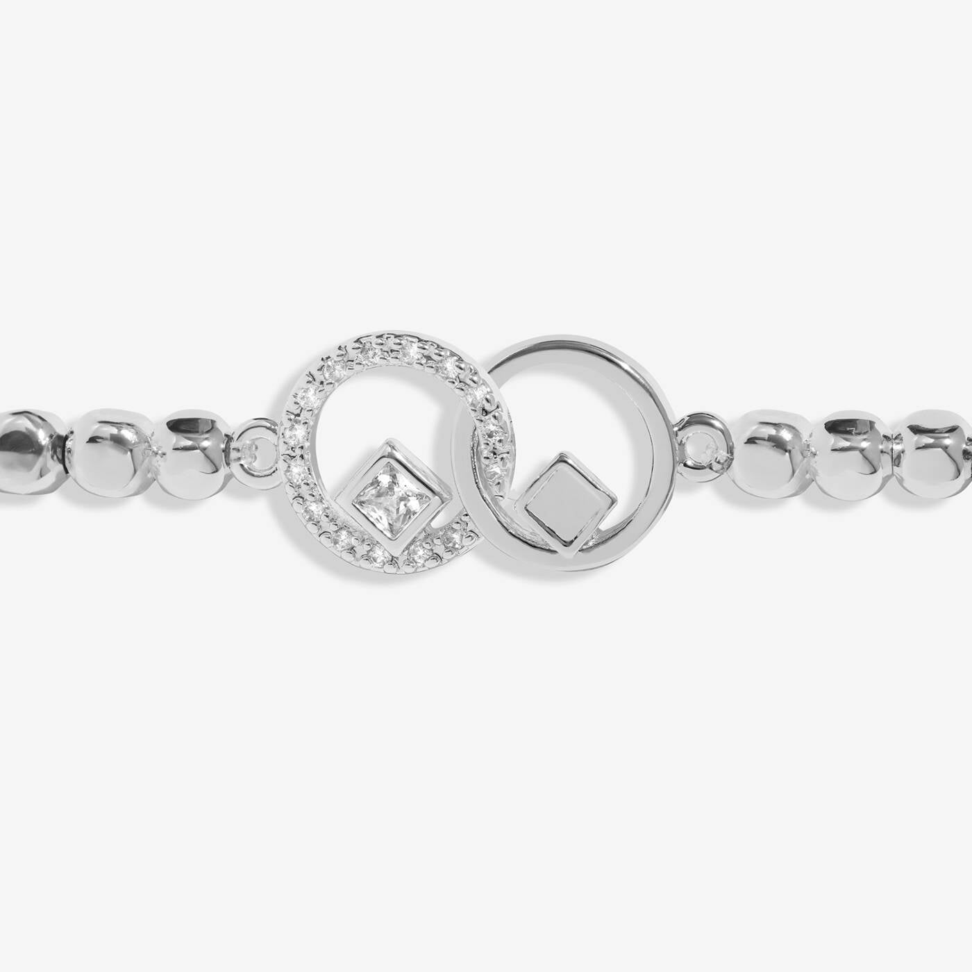 Forever Yours 'Wishing You A Sparkling Birthday' Bracelet In Silver Plating