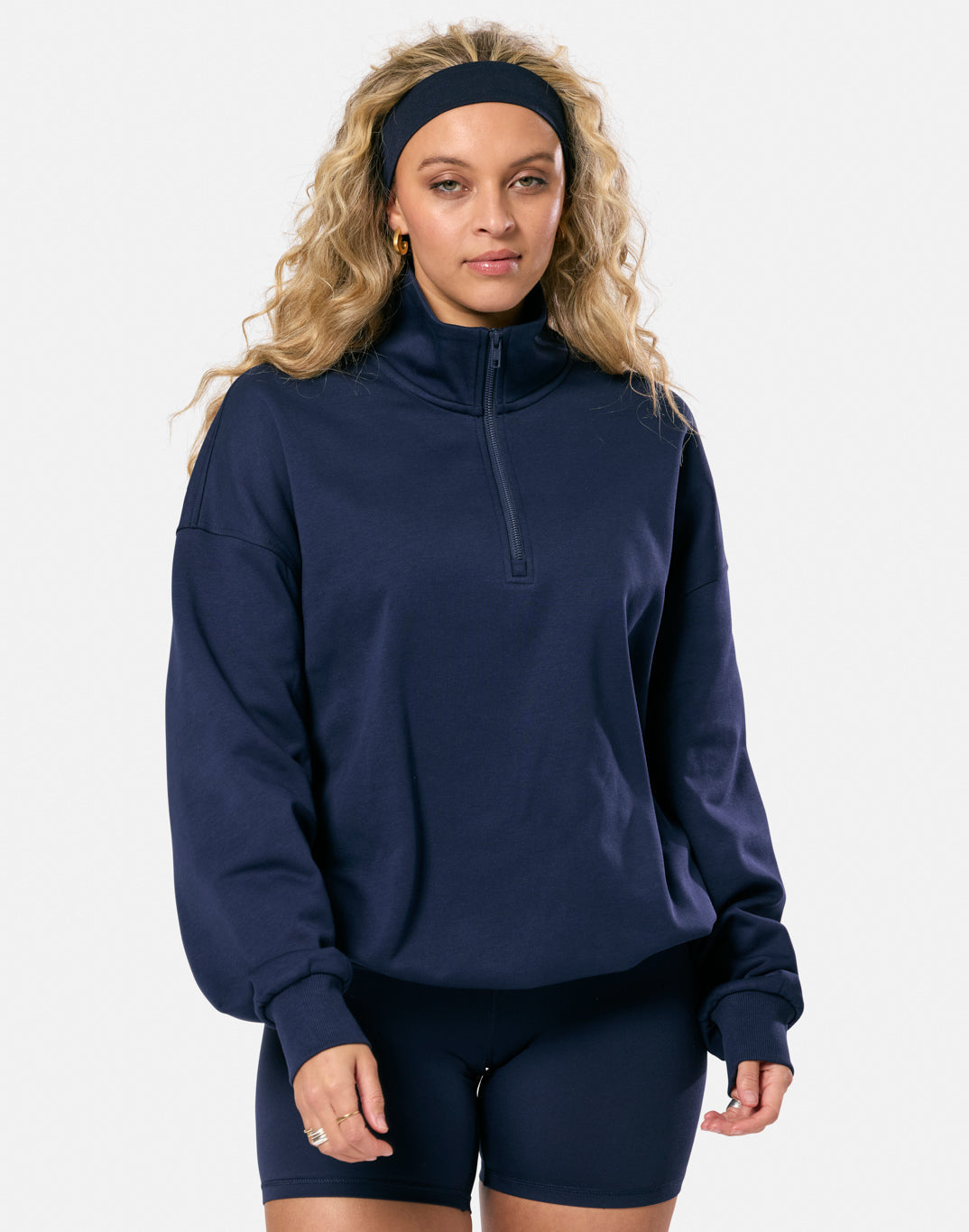 Clubhouse Funnel Neck Zip Twilight Navy