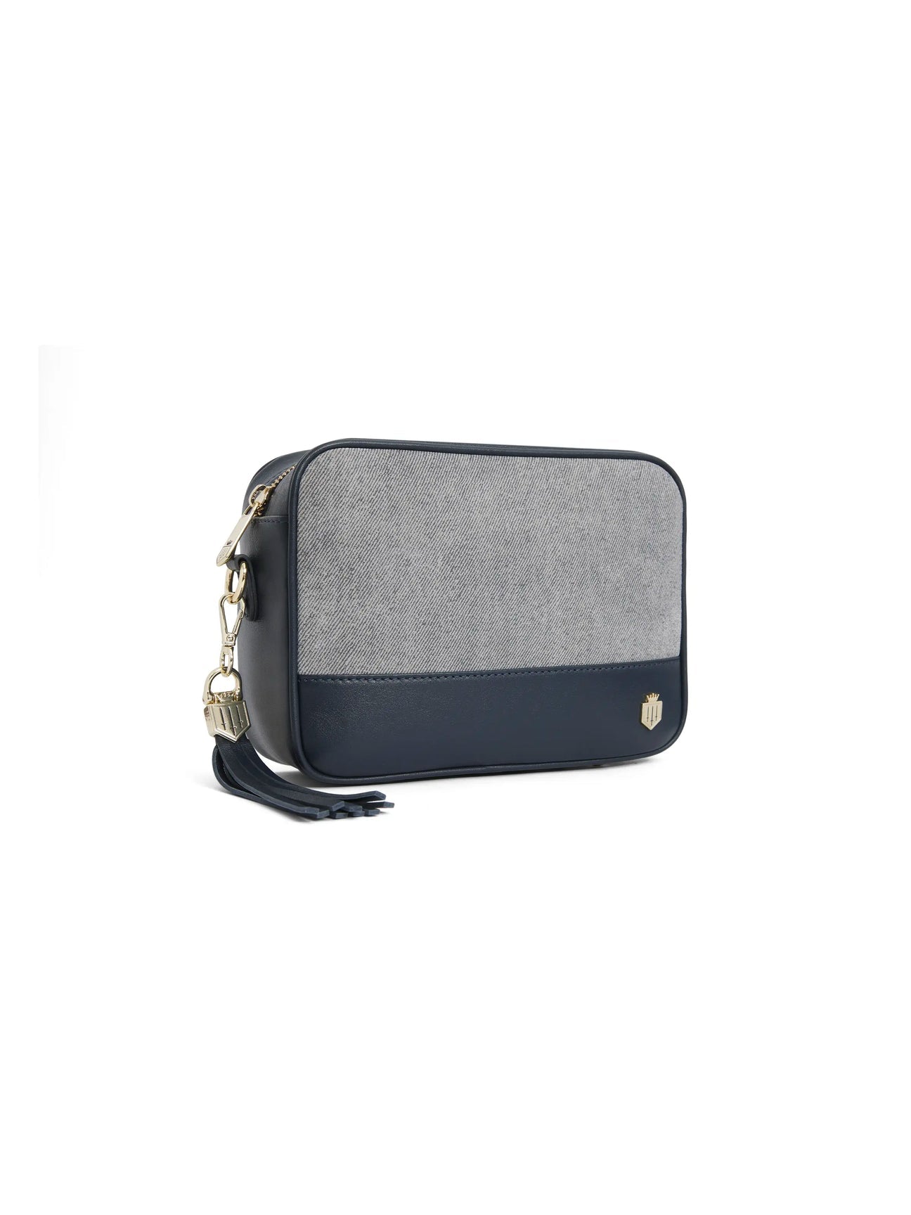 Finsbury Denim Suede Crossbody Bag