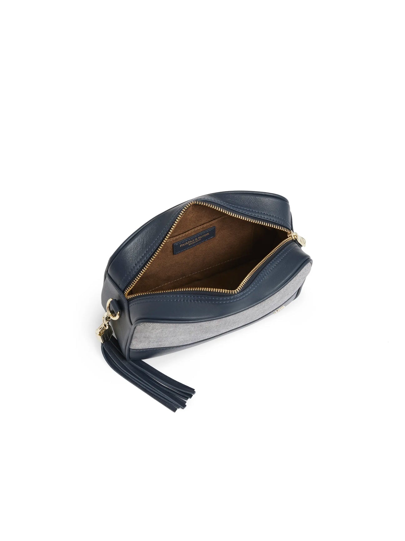 Finsbury Denim Suede Crossbody Bag