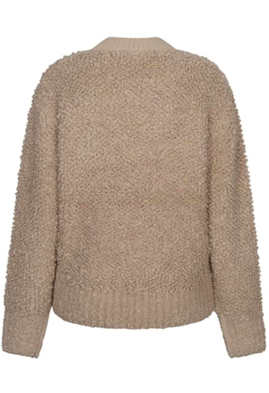 Bomber Knit Boucle Latte