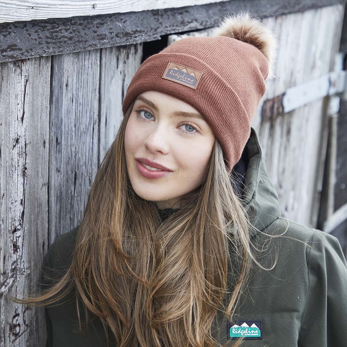 Heritage Fine Knit Bobble Hat Nutmeg