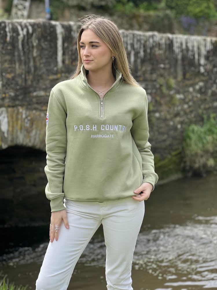 The Tidal 1/4 Zip Moorland Grene