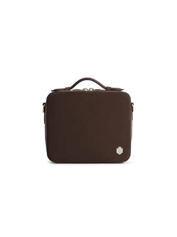 The Buckingham Women's Crossbody Bag - Chocolate Suede