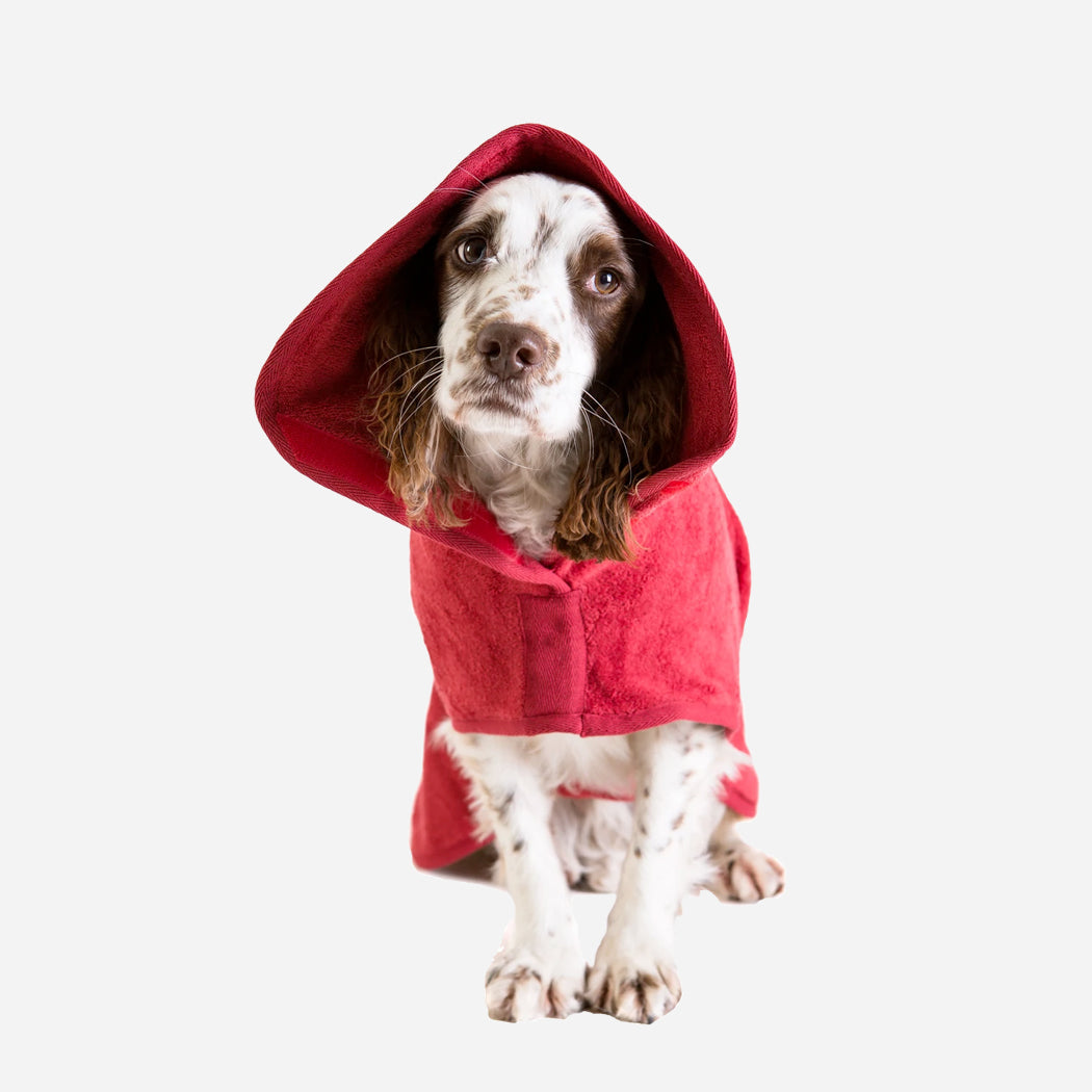 Classic Dog Drying Coat Brick lRed
