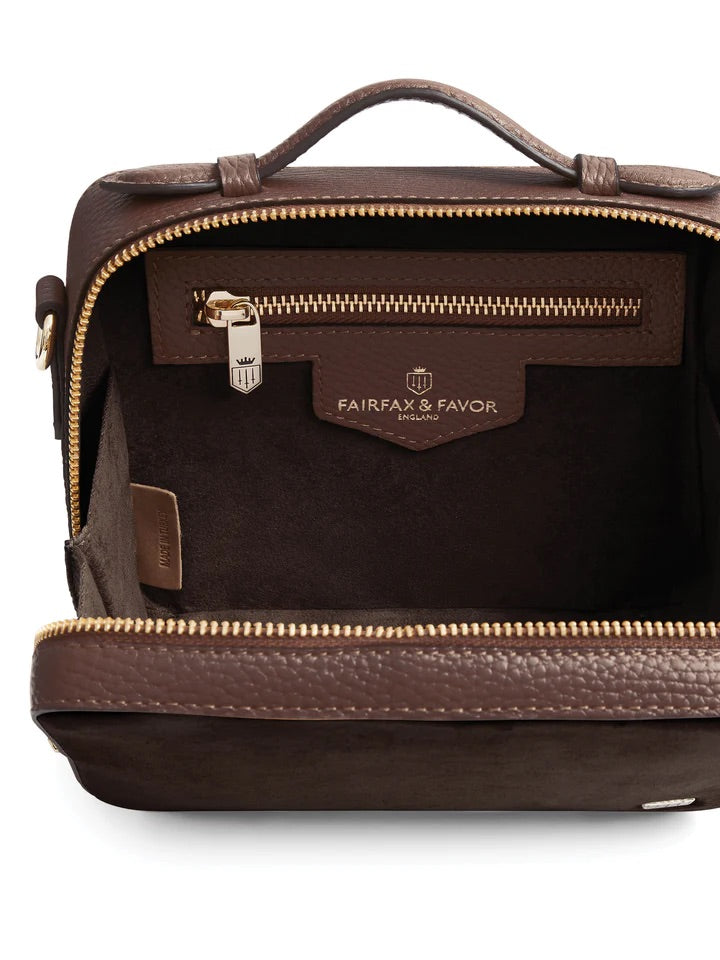 The Buckingham Women's Crossbody Bag - Chocolate Suede