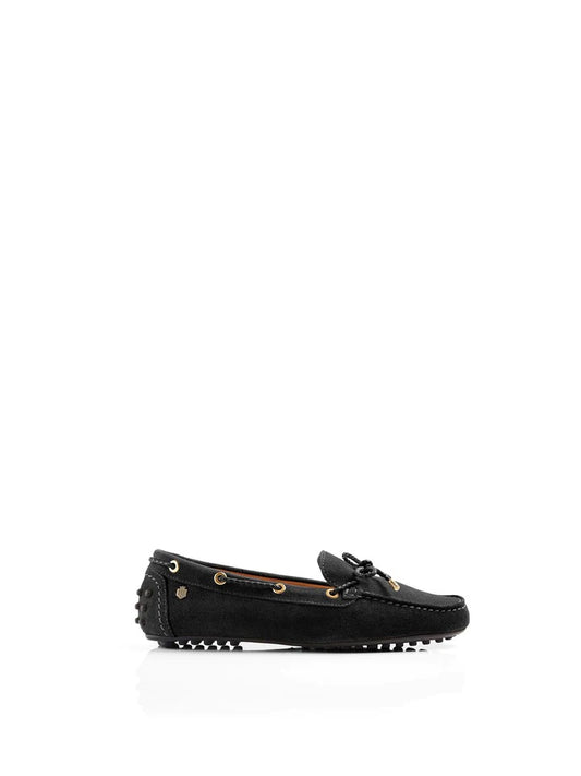 The Henley Women's Driving Shoe - Black Suede