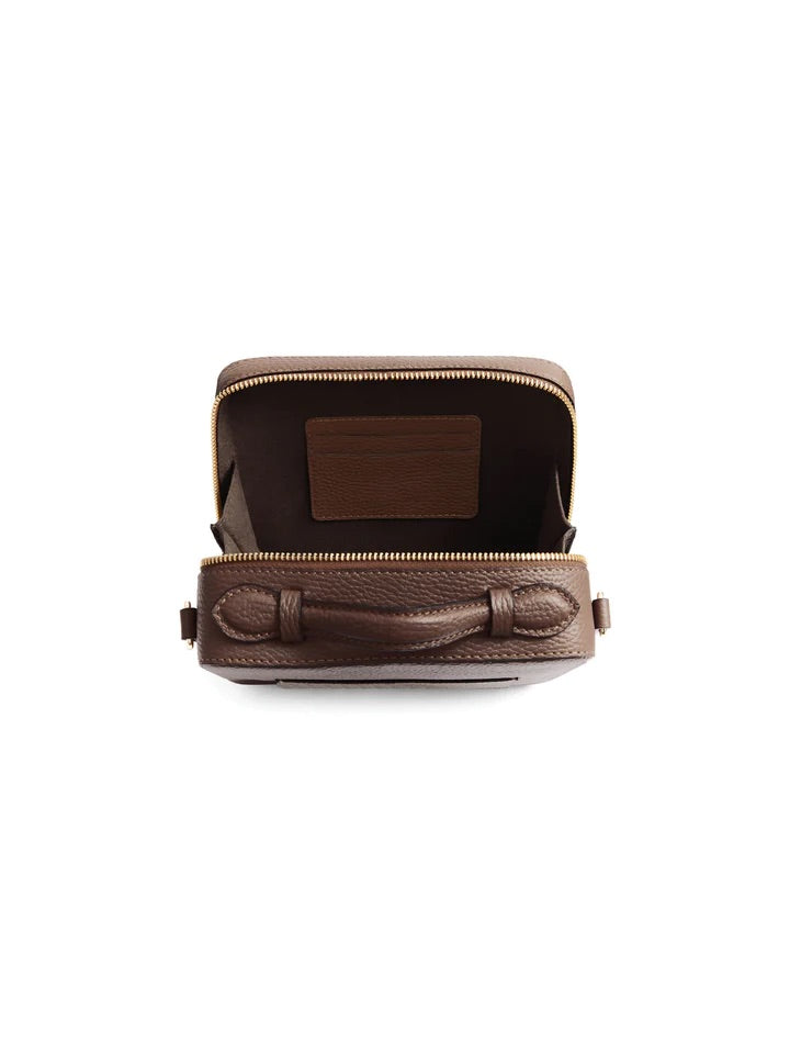 The Buckingham Women's Crossbody Bag - Chocolate Suede