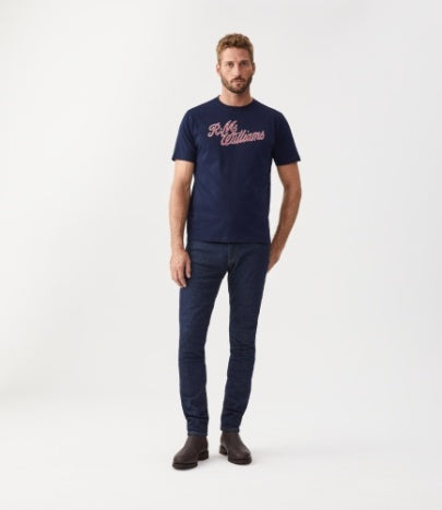 Script T-Shirt Navy