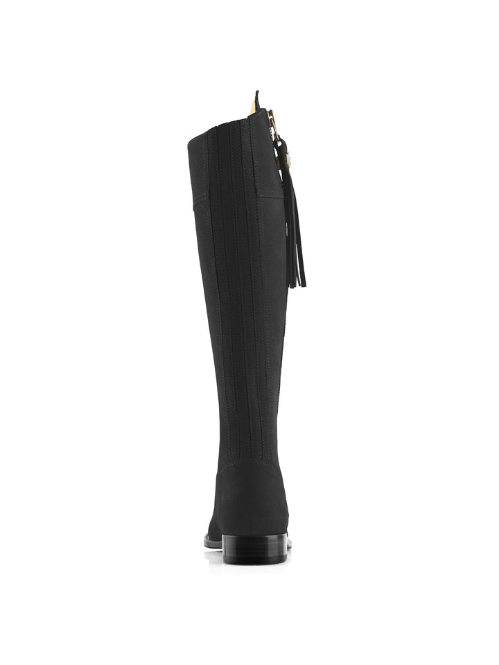 The Regina Women’s Tall Boot - Black Suede, Narrow Fit