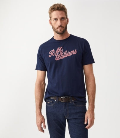 Script T-Shirt Navy